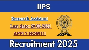 IIPS Research Assistant Recruitment 2025 - Apply Offline