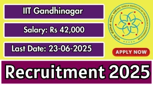 IIT Gandhinagar Project Associate II Recruitment 2025 - Apply Offline