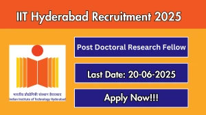 IIT Hyderabad Post Doctoral Research Fellow Recruitment 2025 - Apply Online IIT Hyderabad Post Doctoral Research Fellow Recruitment 2025 - Apply Online