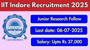 IIT Indore Junior Research Fellow Recruitment 2025 - Apply Online