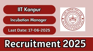 IIT Kanpur Incubation Manager Recruitment 2025 - Apply Online