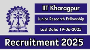 IIT Kharagpur Junior Research Fellowship Recruitment 2025 - Apply Online for 01 Posts