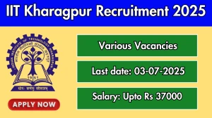 IIT Kharagpur Recruitment 2025 - Apply Online for 02 Project Associate, Senior Research Fellowship Posts