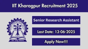 IIT Kharagpur Senior Research Assistant Recruitment 2025 - Apply Online