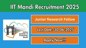 IIT Mandi Junior Research Fellow Recruitment 2025 - Apply Offline IIT Mandi Junior Research Fellow Recruitment 2025 - Apply Offline