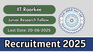 IIT Roorkee Junior Research Fellow Recruitment 2025 - Apply Online for 02 Posts