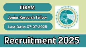 IITRAM Junior Research Fellow Recruitment 2025 - Apply Online