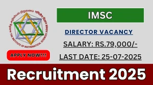IMSC Director Recruitment 2025 - Apply Offline