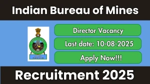 Indian Bureau of Mines Director Recruitment 2025 - Apply Offline