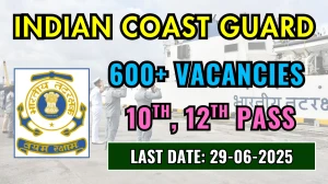 Indian Coast Guard Recruitment 2025 - Apply Online for 630 Navik and Yantrik Posts