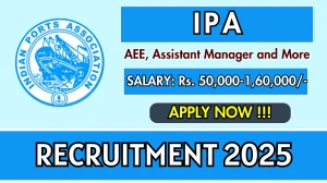 IPA Recruitment 2025 - Apply Online for 41 AEE, Assistant Manager and More Posts IPA Recruitment 2025 - Apply Online for 41 AEE, Assistant Manager and More Posts
