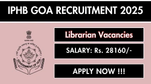 IPHB Goa Librarian Recruitment 2025 – Walk in IPHB Goa Librarian Recruitment 2025 – Walk in