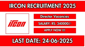 IRCON Director Recruitment 2025 - Apply Offline