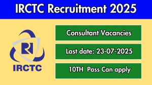 IRCTC Consultant Recruitment 2025 - Apply Offline
