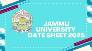 Jammu University Date Sheet 2025 Announced @ coeju.com Details Here