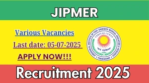 JIPMER Recruitment 2025 - Apply Offline for 03 DEO,Senior Proiect Assistant and More Posts