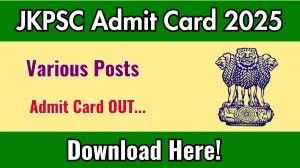 JKPSC Various Posts Admit Card 2025 Out jkpsc.nic.in Get Direct Link Here JKPSC Various Posts Admit Card 2025 Out jkpsc.nic.in Get Direct Link Here