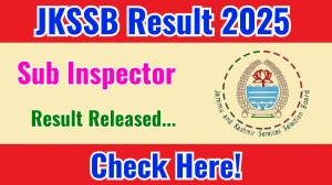 JKSSB Sub Inspector Result 2025 Out at jkssb.nic.in, Direct Link to Download Result PDF Here JKSSB Sub Inspector Result 2025 Out at jkssb.nic.in, Direct Link to Download Result PDF Here