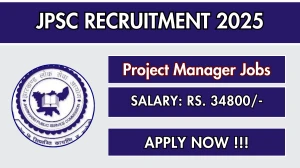 JPSC Project Manager Recruitment 2025 - Apply Online for 30 Posts