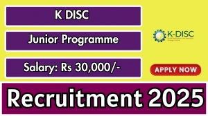 K DISC Junior Programme Recruitment 2025 - Apply Offline