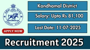 Kandhamal District Recruitment 2025 - Apply Offline for 16 Junior Typist, Stenographer and Other Posts