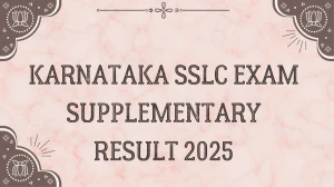 Karnataka SSLC Exam Supplementary Result 2025 Released at karresults.nic.in Direct Link to Download SSLC 2 Result