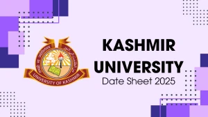 Kashmir University Date Sheet 2025 Announced @ uok.edu.in Details Here