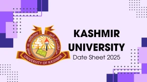 Kashmir University Date Sheet 2025 Announced @ uok.edu.in Details Here