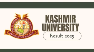 Kashmir University Result 2025 Released at uok.edu.in Direct Link to Download 3rd, 8th Sem Result