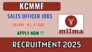 KCMMF Sales Officer Recruitment 2025 - Apply Online for 18 Posts KCMMF Sales Officer Recruitment 2025 - Apply Online for 18 Posts