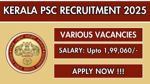 Kerala PSC Recruitment 2025 - Apply Online for 67 Assistant Engineer, Technician and More Posts