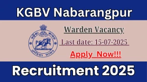KGBV Nabarangpur Warden Recruitment 2025 - Apply Offline