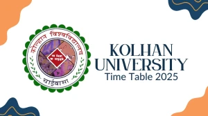 Kolhan University Time Table 2025 Announced @ kolhanuniversity.ac.in Details Here