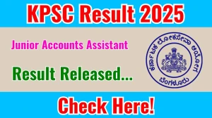 KPSC Junior Accounts Assistant Final Result 2025 Out at kpsc.kar.nic.in, Direct Link to Download Result PDF Here KPSC Junior Accounts Assistant Final Result 2025 Out at kpsc.kar.nic.in, Direct Link to Download Result PDF Here