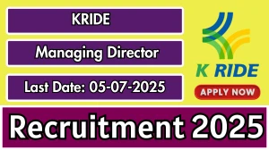 KRIDE Managing Director Recruitment 2025 - Apply Offline for 01 Posts