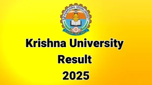 Krishna University Result 2025 Out at kru.ac.in Direct Link to Download UG and PG Course Result