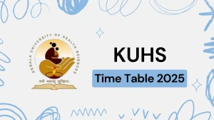 KUHS Time Table 2025 Announced @ kuhs.ac.in Details Here