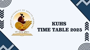 KUHS Time Table 2025 Announced @ kuhs.ac.in Details Here