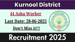 Kurnool District Asha Worker Recruitment 2025 - Apply Offline for 44 Posts