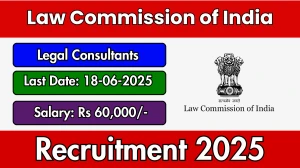 Law Commission of India Legal Consultants Recruitment 2025 - Apply Offline for l2 Posts