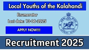 Local Youths of the Kalahandi Enumerator Recruitment 2025 - Apply Offline for 35 Posts