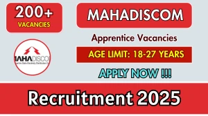 MAHADISCOM Apprentice Recruitment 2025 - Apply Online for 249 Posts MAHADISCOM Apprentice Recruitment 2025 - Apply Online for 249 Posts