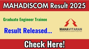 MAHADISCOM Graduate Engineer Trainee Result 2025 Out at mahadiscom.in, Direct Link to Download Result PDF Here MAHADISCOM Graduate Engineer Trainee Result 2025 Out at mahadiscom.in, Direct Link to Download Result PDF Here