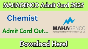 MAHAGENCO Chemist Admit Card 2025 OUT Download Link mahagenco.in MAHAGENCO Chemist Admit Card 2025 OUT Download Link mahagenco.in