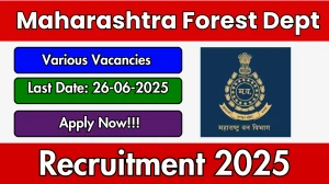 Maharashtra Forest Department Recruitment 2025 - Apply Offline for 06 Driver, CSR Manager and Other Posts