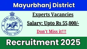 Mayurbhanj District Expert Recruitment 2025 – Walk in for 02 Posts