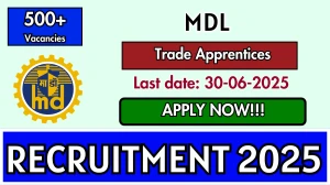 MDL Trade Apprentices Recruitment 2025 - Apply Online for 523 Posts