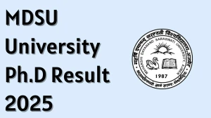 MDSU University Ph.D Result 2025 Released at mdsuexam.org Direct Link to Download UG and PG Courses Result