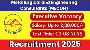 MECON Executives Recruitment 2025 - Apply Online for 13 Posts