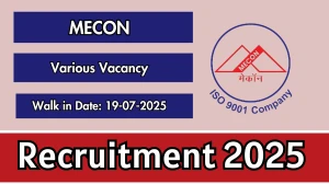 MECON Recruitment 2025 – Walk in for 08 Cardiologist, Psychiatrist and More Posts